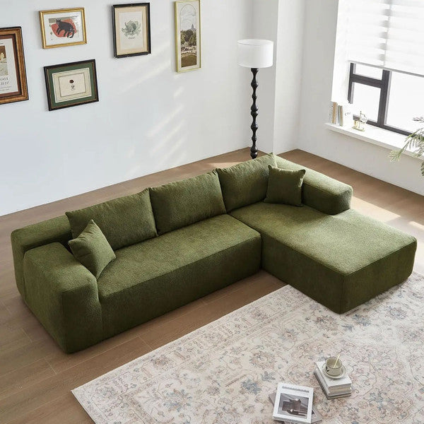Modular Sectional Sofa Couch, Comfy Upholstered Cloud Couch for Living Room & Modern Minimalist Design
