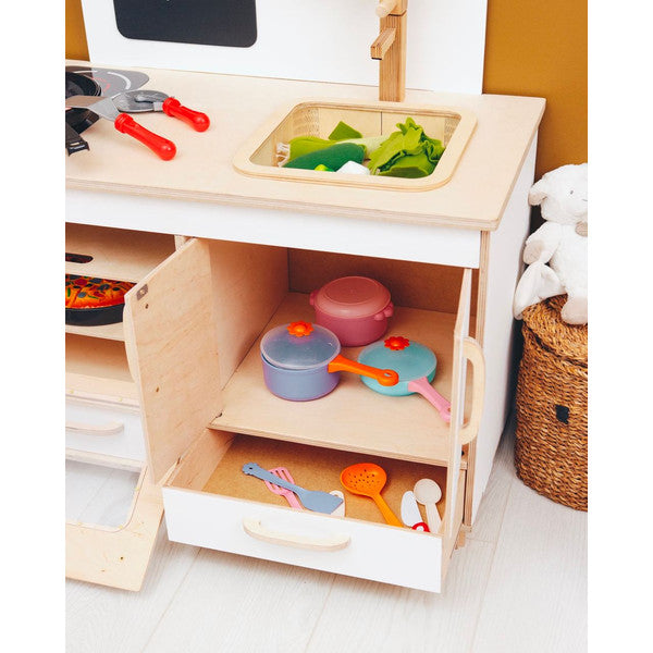 Children's Play Kitchen, Kids Room Furniture, Nursery Decor, Handcrafted Wooden Play Kitchen, Montessori Kitchen