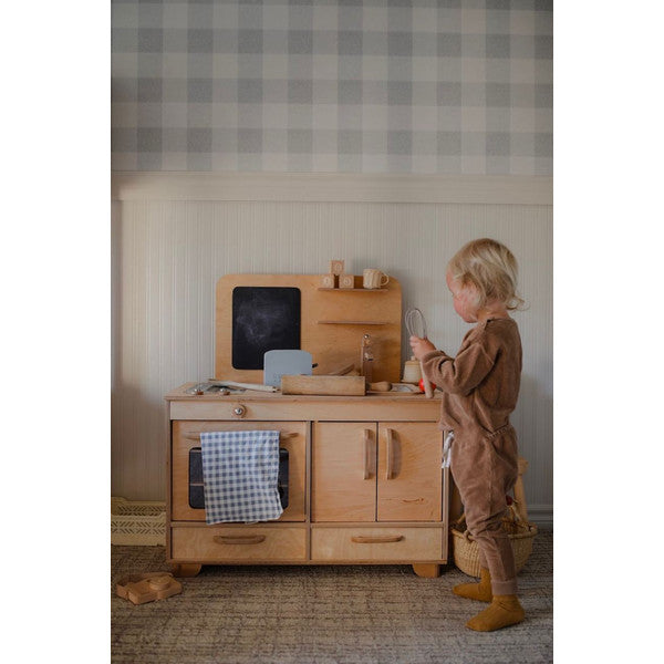 Children's Play Kitchen, Kids Room Furniture, Nursery Decor, Handcrafted Wooden Play Kitchen, Montessori Kitchen